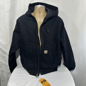 Carhartt Insulated Active Jac Jacket Black Loose Fit Large 3M Thinsulate